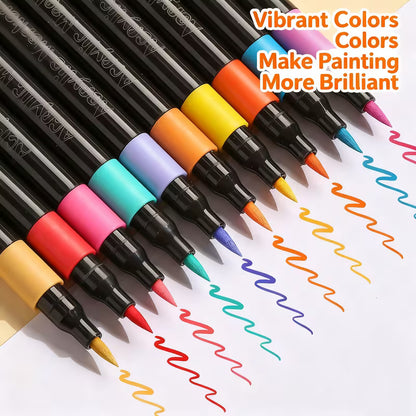 36 Acrylic Paint Marker Set, Drawing Markers, Art Supplies for Drawing, Painting, Marking, Coloring