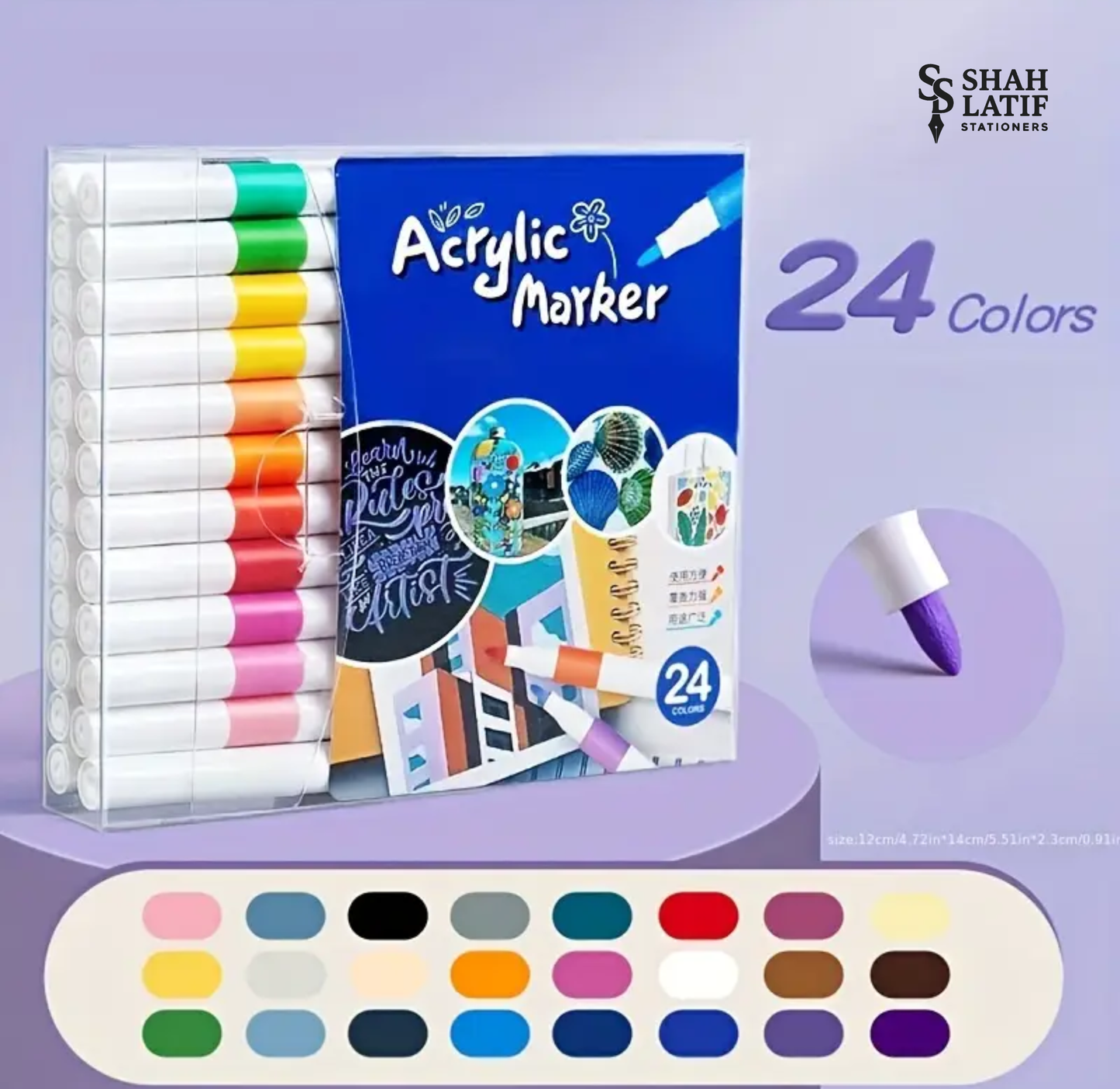 Acrylic Paint Markers Wood, Glass, Fabric, Stone Arts and Crafts, Professional Artistic Use