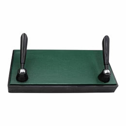 Senator Rexine Leather Desk Organizer 7pcs Set #20 green