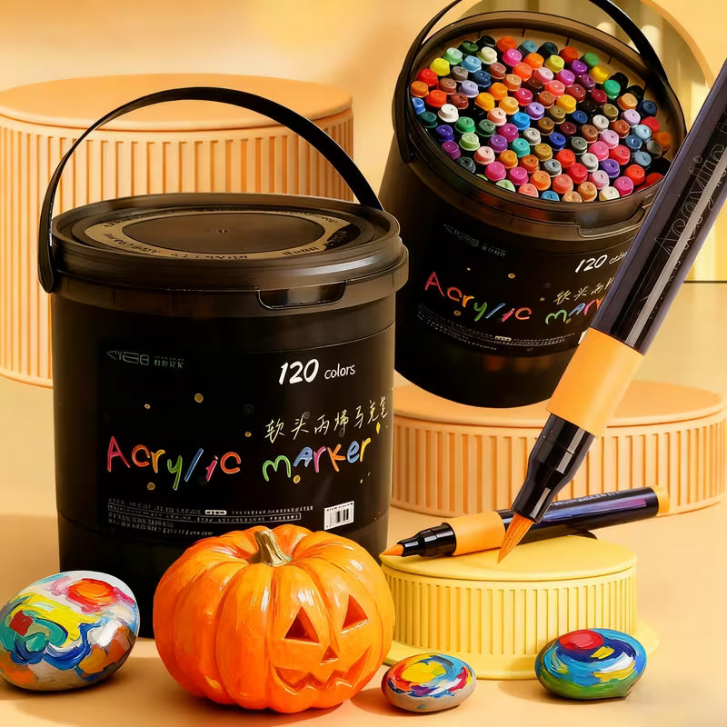 36 Acrylic Paint Marker Set, Drawing Markers, Art Supplies for Drawing, Painting, Marking, Coloring