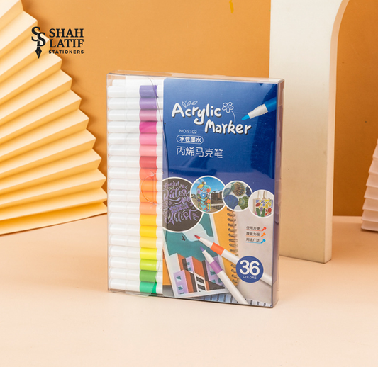 36 pcs Acrylic Paint Markers Wood, Glass, Fabric, Stone Arts and Crafts, Professional Artistic Use