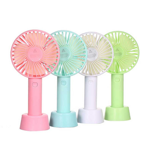 Handy cooling fan portable fan with rechargeable cell and cable