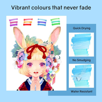 168 pcs Dual Sided Alcoholic Sketch Markers for Coloring Painting Sketching and Drawing