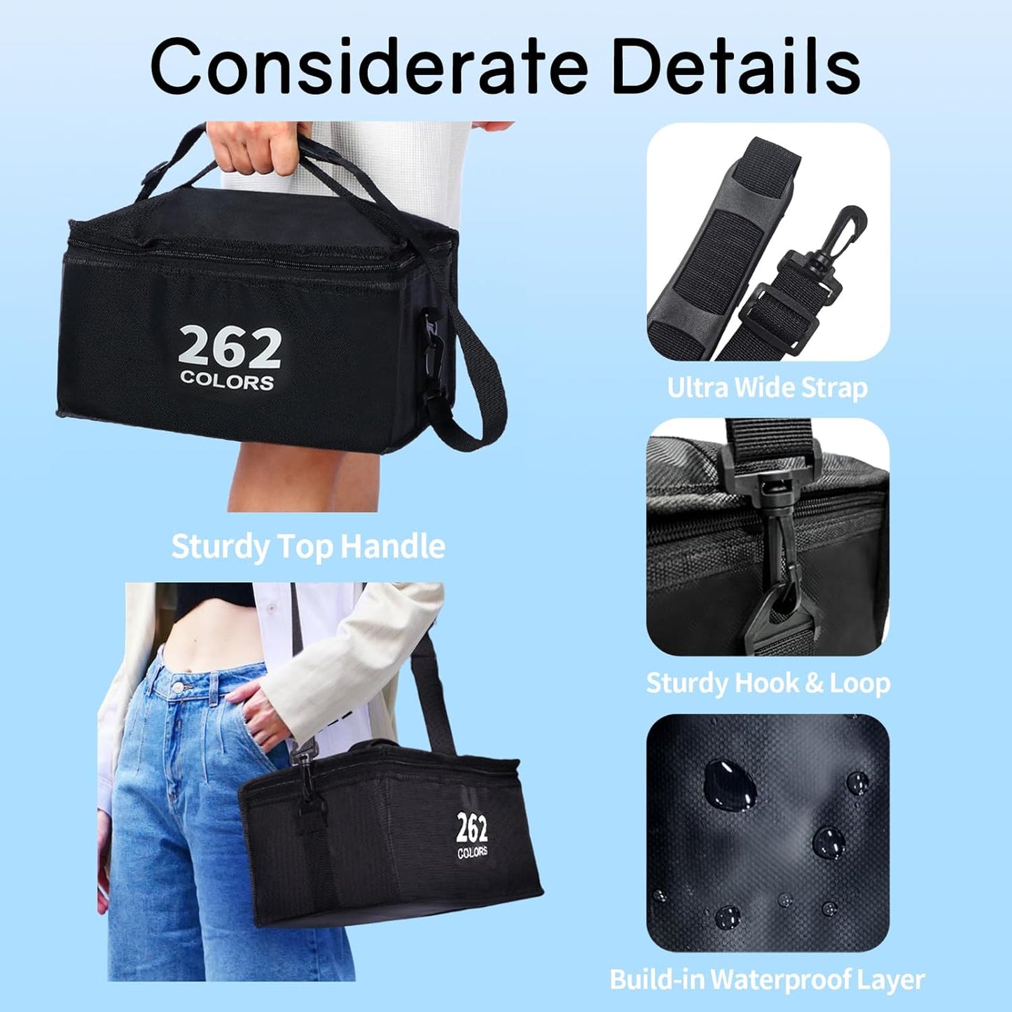 262 pcs Dual Sided Alcoholic Sketch Markers for Coloring Painting Sketching and Drawing