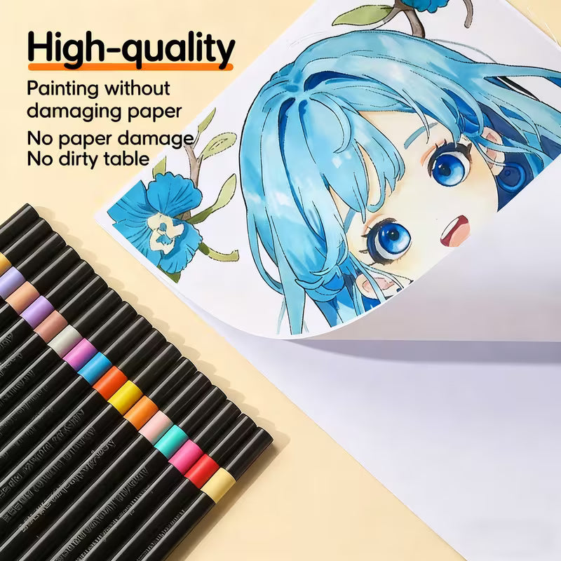 36 Acrylic Paint Marker Set, Drawing Markers, Art Supplies for Drawing, Painting, Marking, Coloring