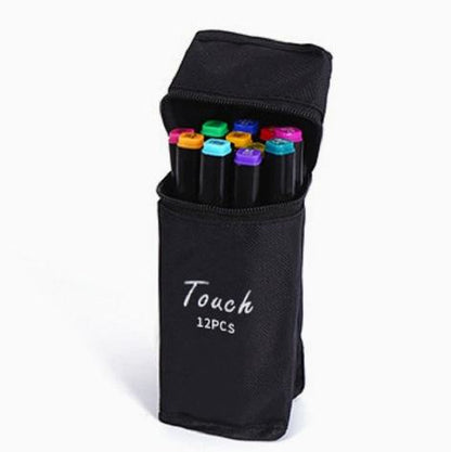 12 pcs Dual Sided Alchol Sketch Markers for Coloring Painting Sketching and Drawing