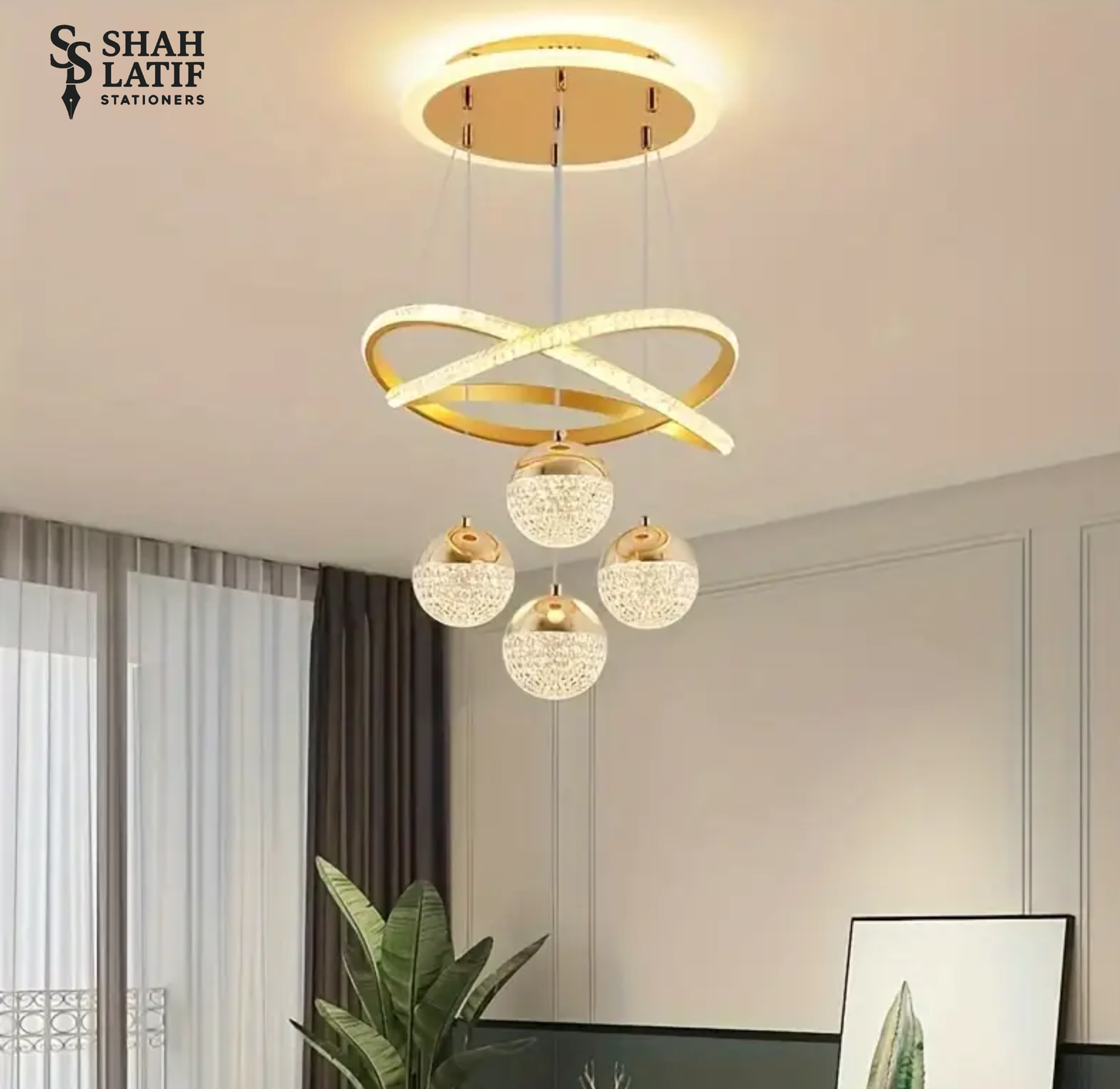 Modern Celling Lamp LED Ring Chandelier Three Colors Modern Ring Chandelier
