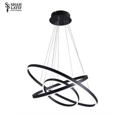 Modern Black Ring Celling Lamp LED Ring Chandelier Three Colors Modern Ring Chandelier