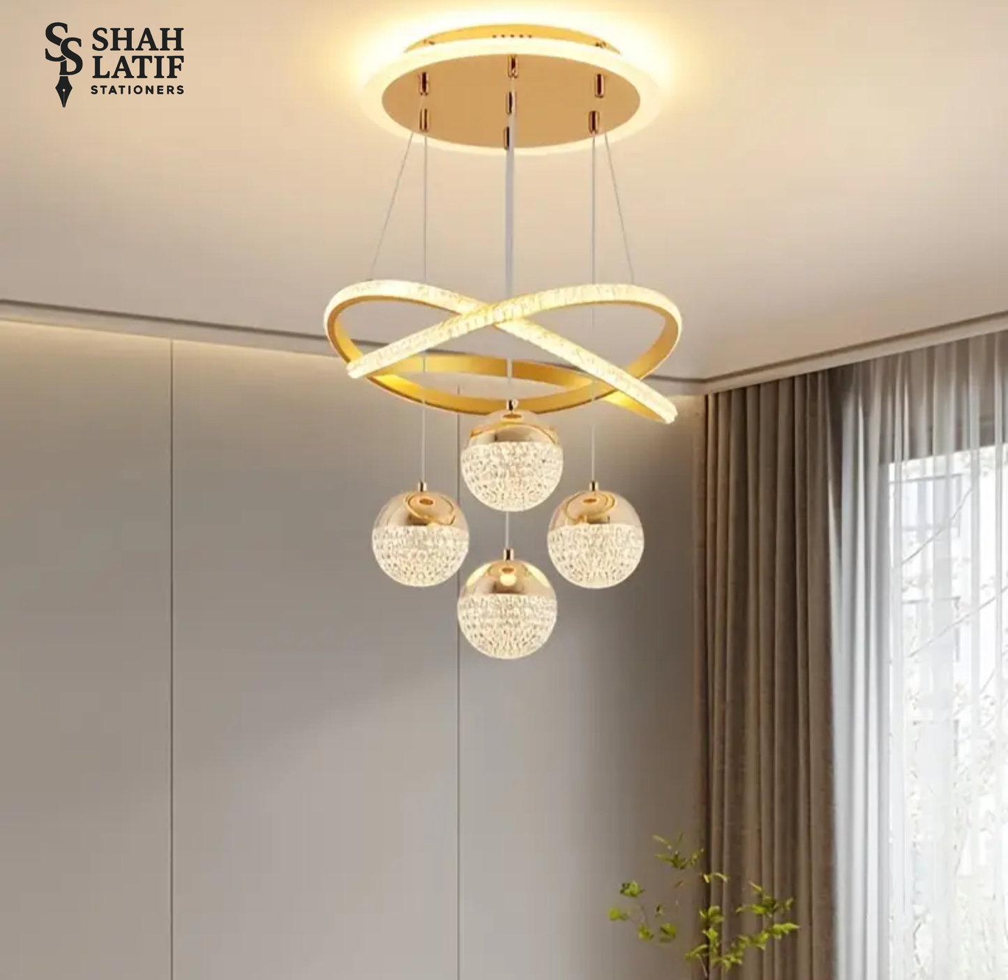 Modern Celling Lamp LED Ring Chandelier Three Colors Modern Ring Chandelier
