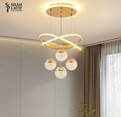 Modern Celling Lamp LED Ring Chandelier Three Colors Modern Ring Chandelier